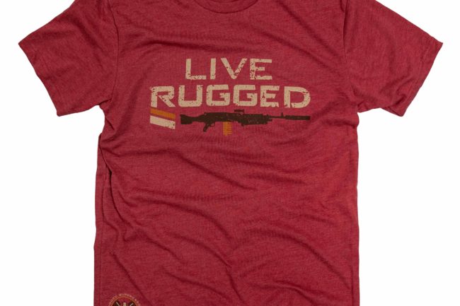 T-Shirt, Live Rugged