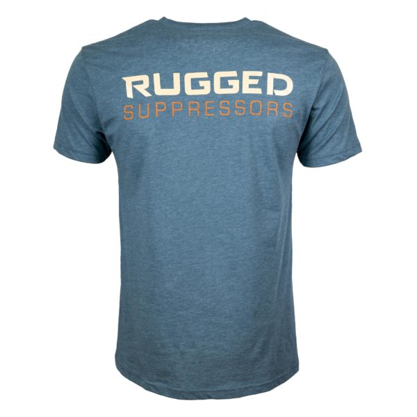Rugged Suppressors Blue T-Shirt - Back