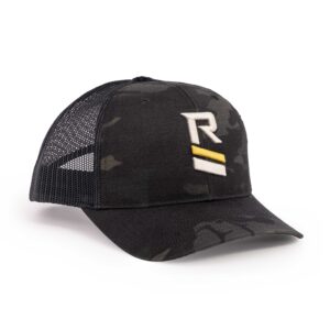 Rugged Logo Hat Black Multi-Cam