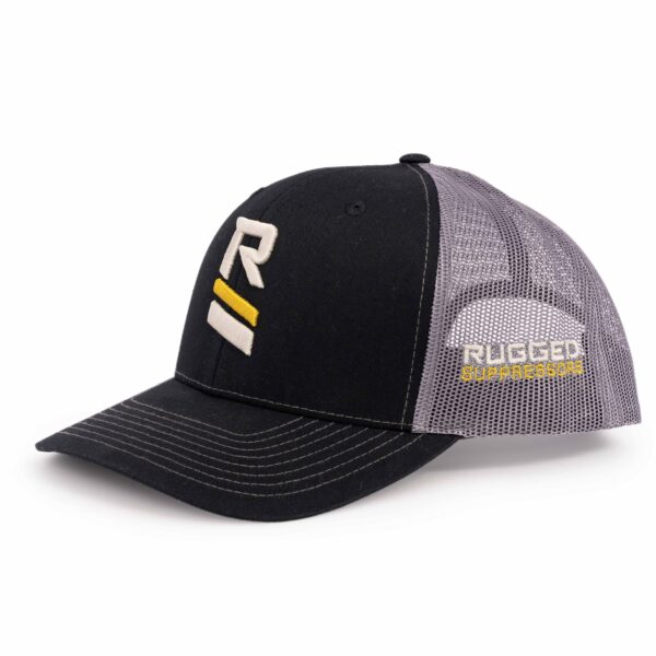 Rugged Logo Hat - Black Side View