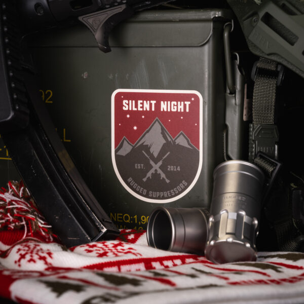 Silent Night Sticker In Use