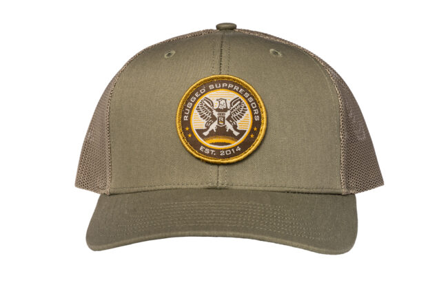 Rugged Eagle Crest Hat - Green Front
