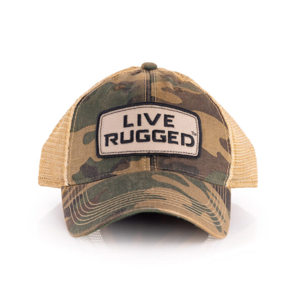 Unstructured Live Rugged Camo Hat Front